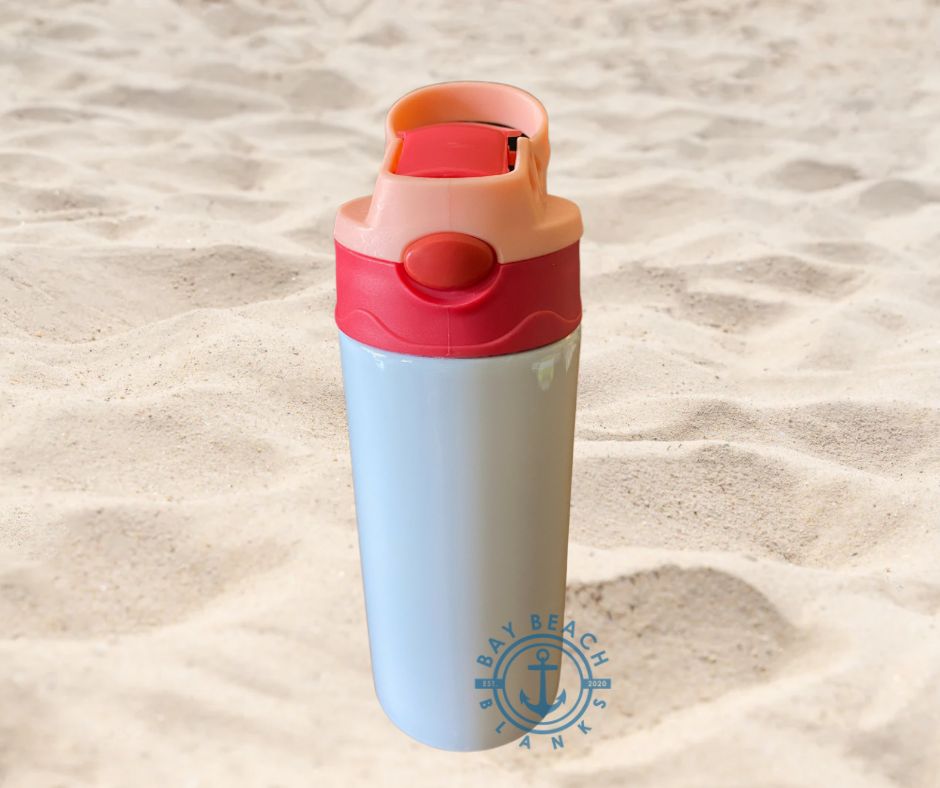 Portable 12oz Straight Sippy Cup For Kids 350ml Blank Stainless