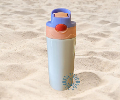 12 Oz Straight Sublimation Kids Flip Top Water Bottle Replacement Lids 